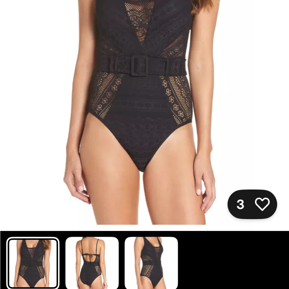 Lace body suite Beca black - Picture 3 of 5